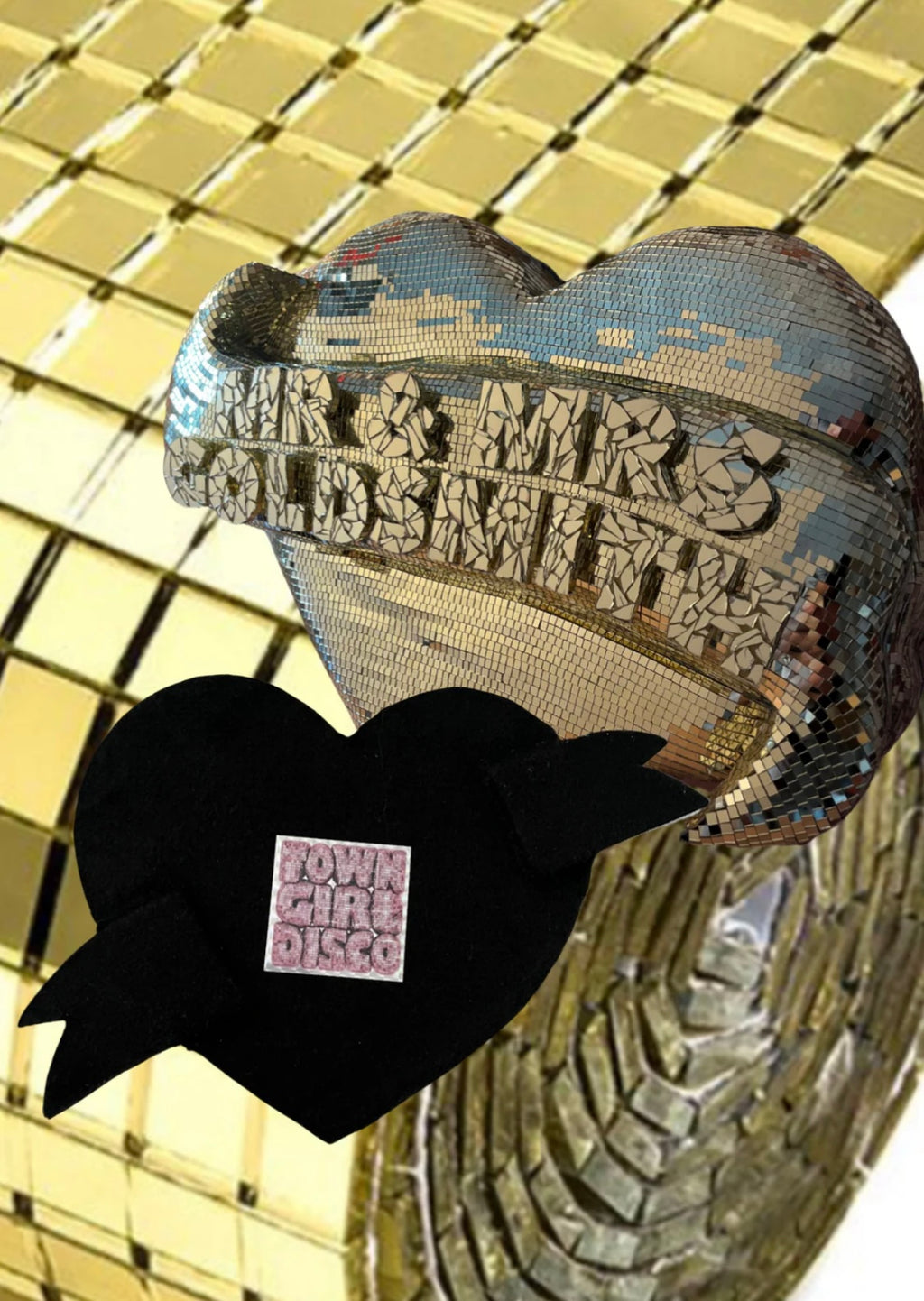 WEDDING DISCO HEART 10” • Made-To-Order [5 weeks processing time]