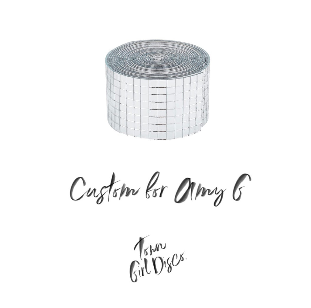 CUSTOM ORDER FOR AMY G - Deposit