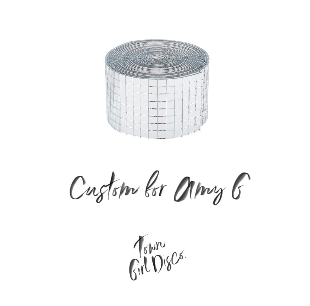 CUSTOM ORDER FOR AMY G - Deposit