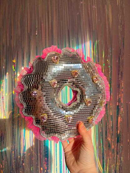 Barbarella • 9" Disco Ball Donut. *MADE TO ORDER*