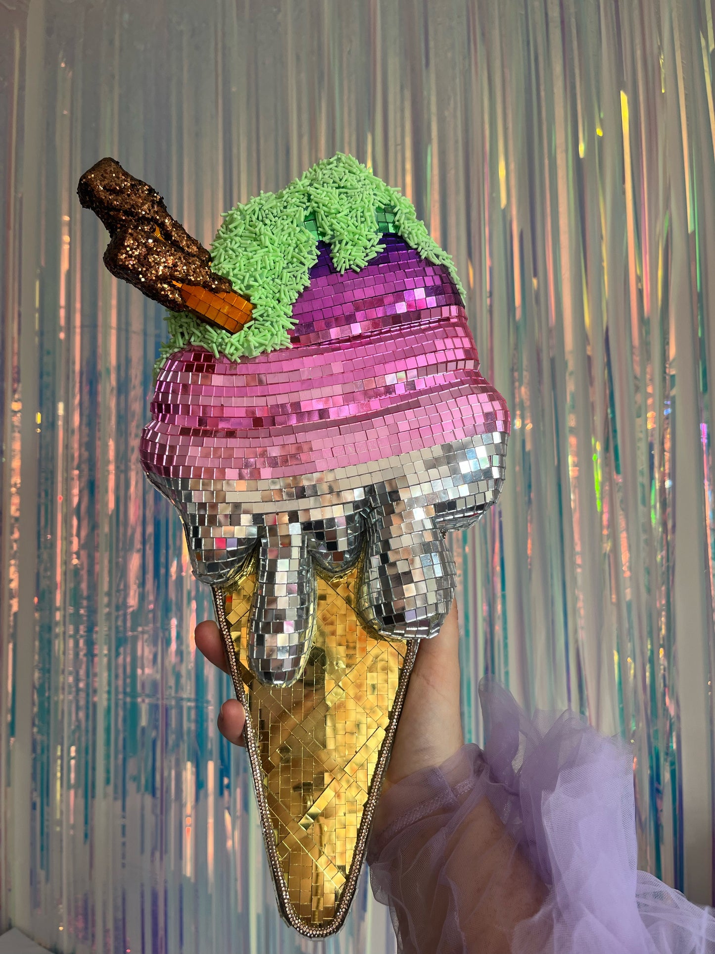 BERRYLICIOUS. Disco Ball Ice-Cream (Made to Order 2-3 weeks)