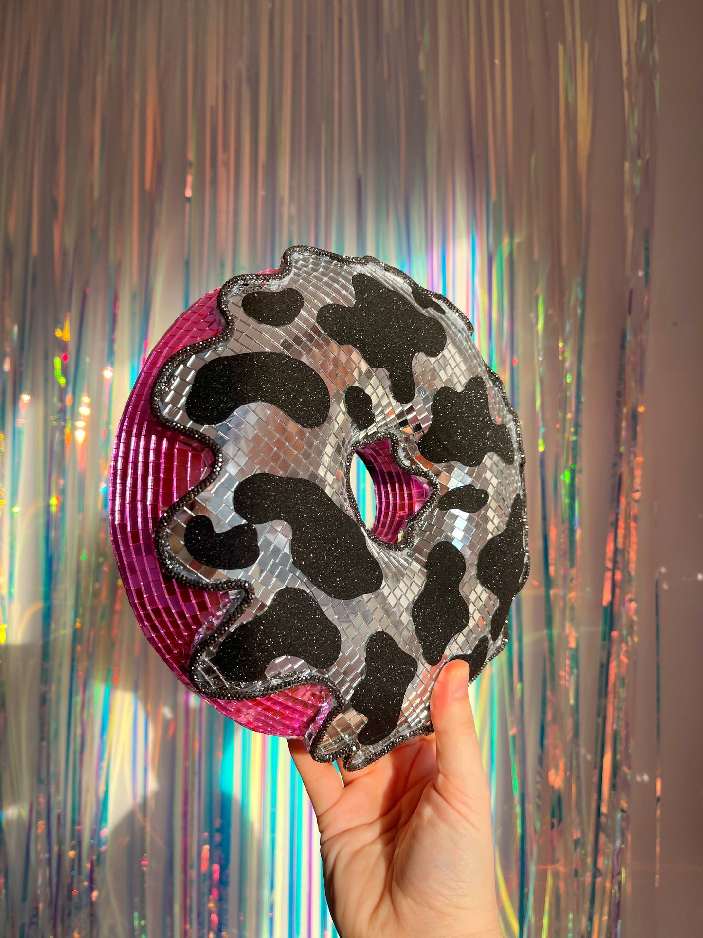 The Discow • 9" Disco Ball Donut. *MADE TO ORDER*