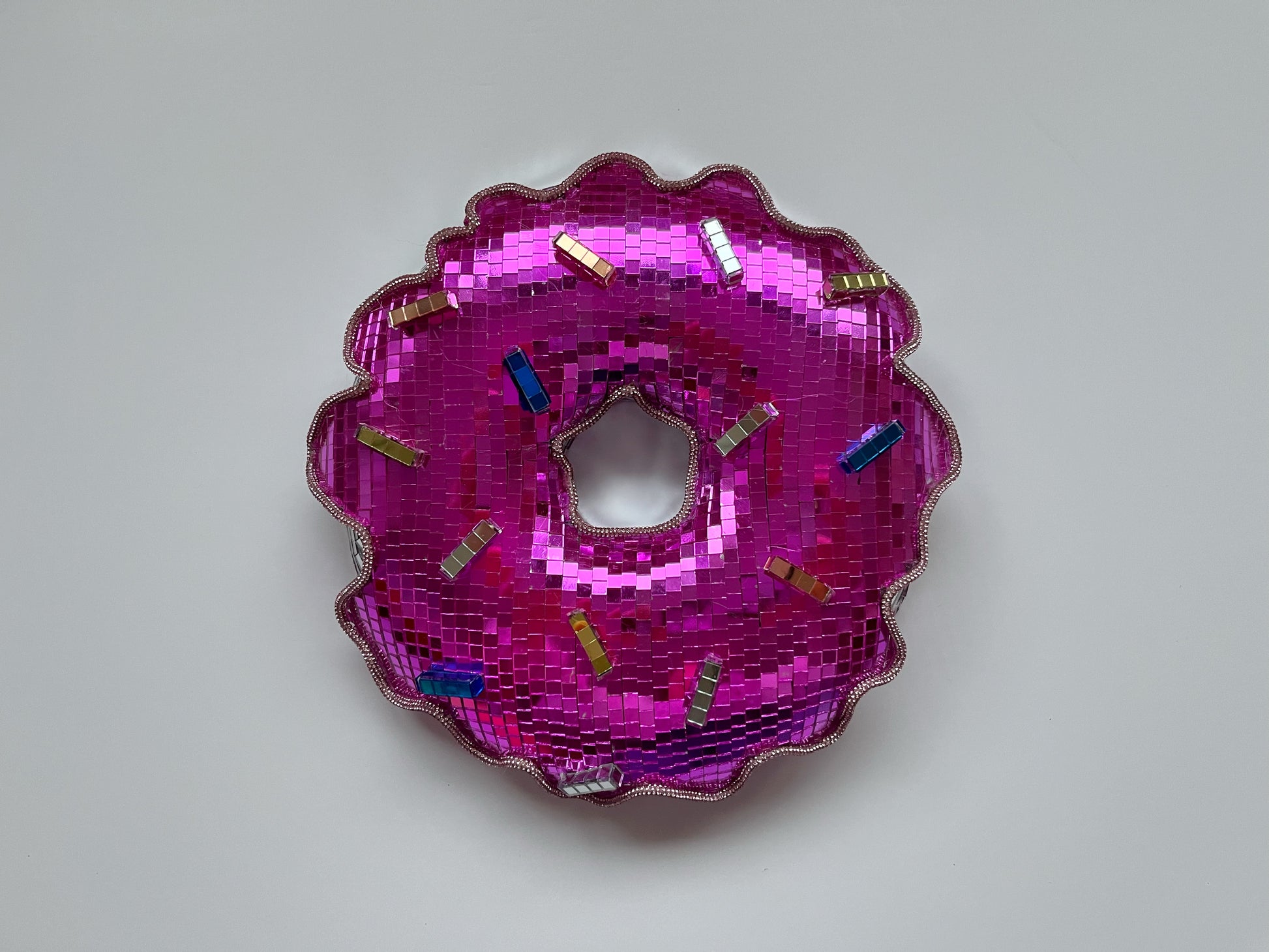 Pink disco ball donut. Town Girl Disco