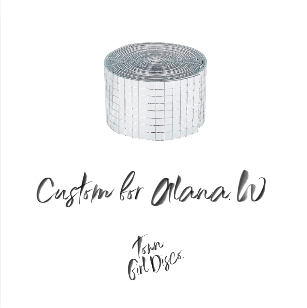 CUSTOM ORDER FOR ALANA. W Deposit