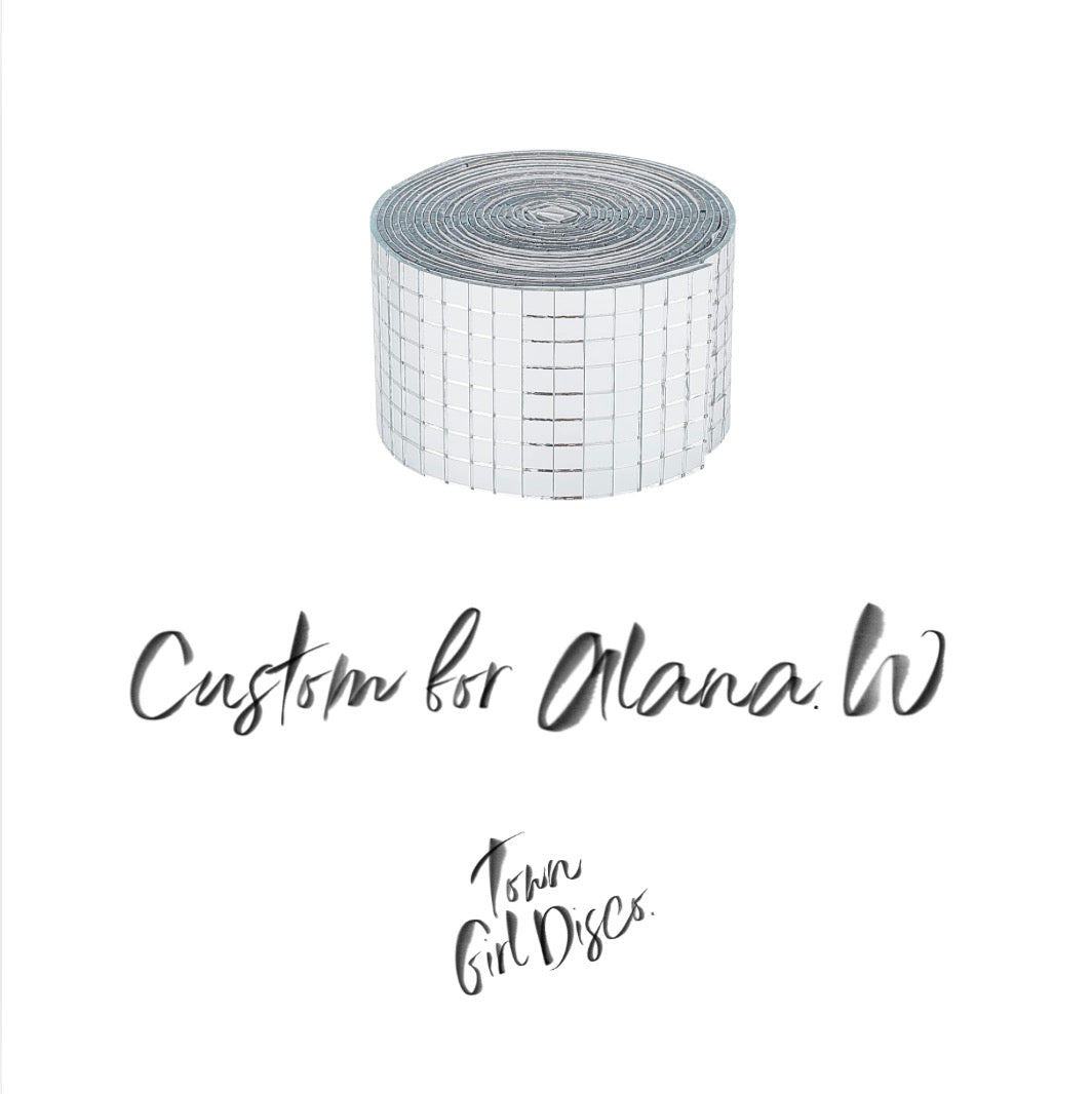 CUSTOM ORDER FOR ALANA. W Deposit