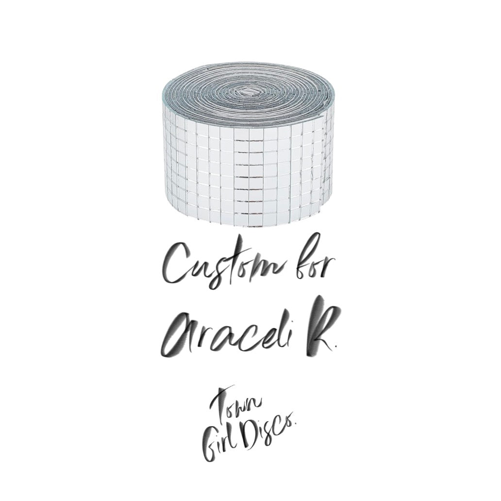 CUSTOM ORDER FOR ARACELI R. Deposit