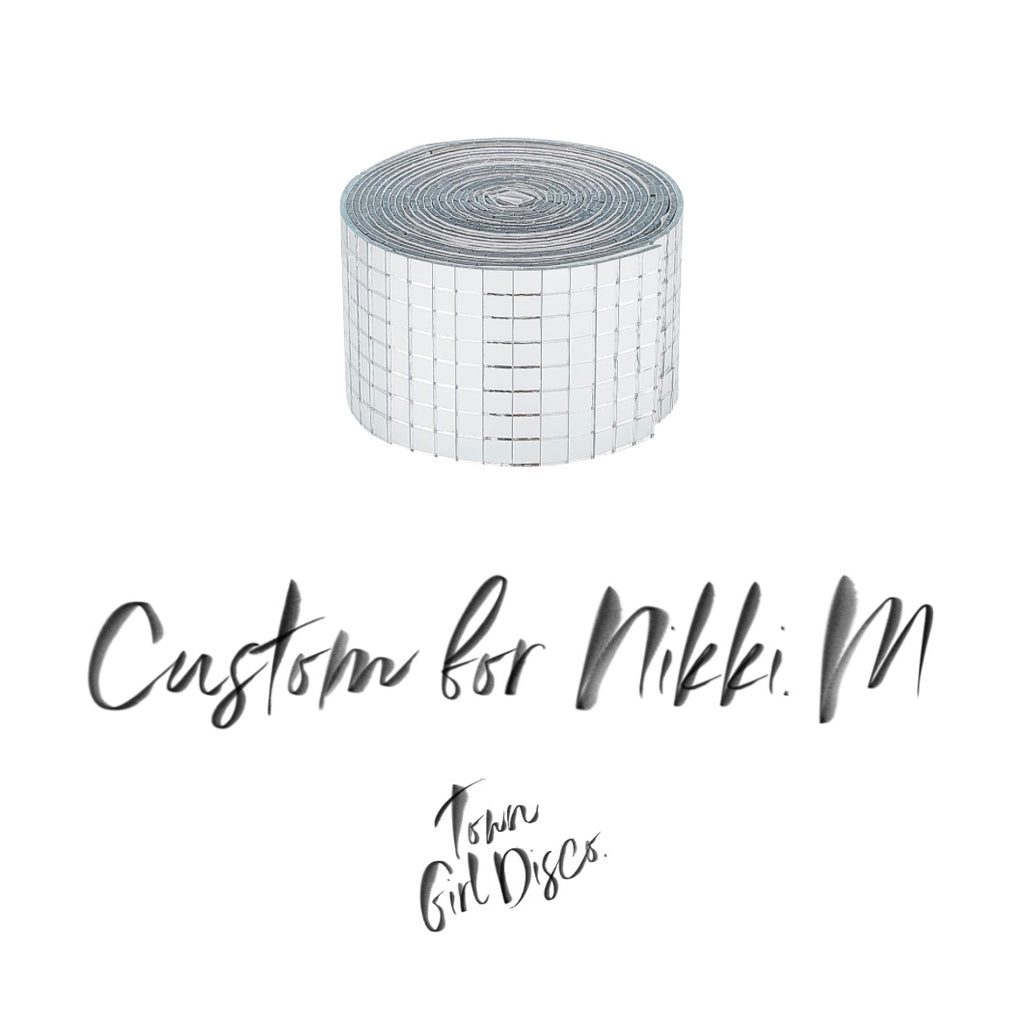 CUSTOM ORDER FOR NIKKI M. Deposit