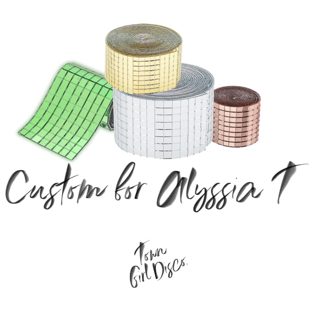 CUSTOM ORDER FOR ALYSSIA . Deposit