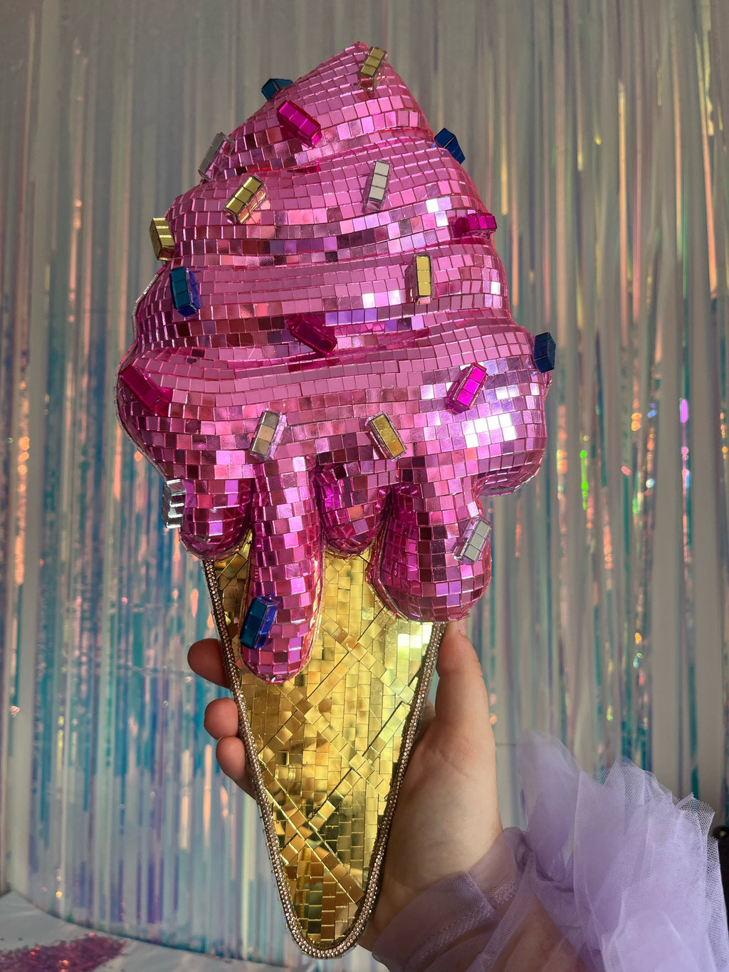 PINK SUGAR. Disco Ball Ice-Cream (Made to Order 3-4 weeks)