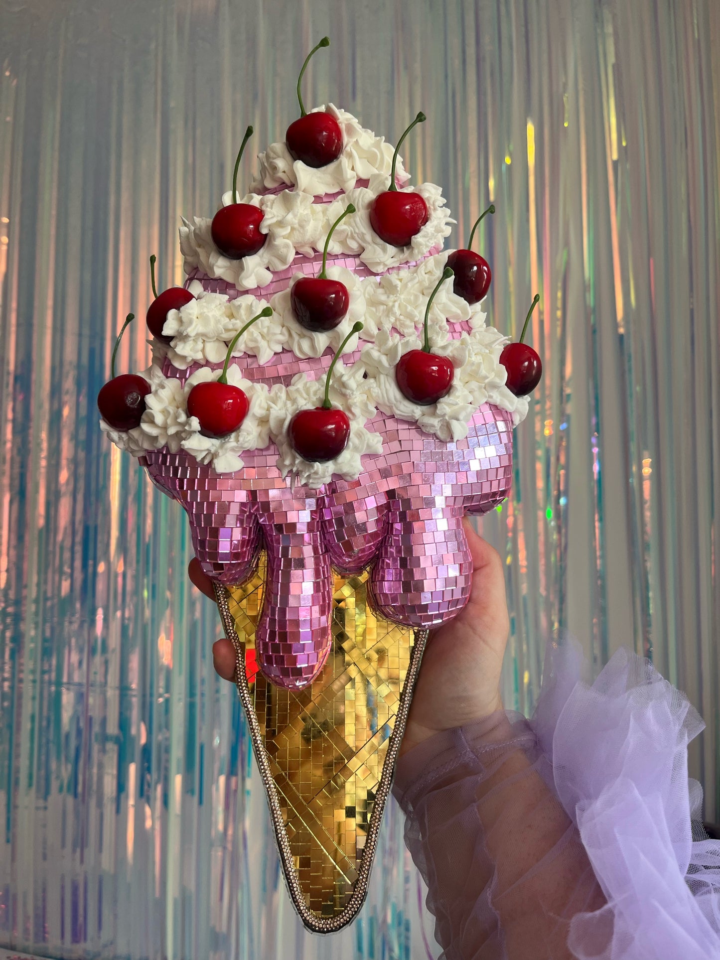 THE DAIRY QUEEN. Disco Ball Ice-Cream (Made to Order 2-3 weeks)