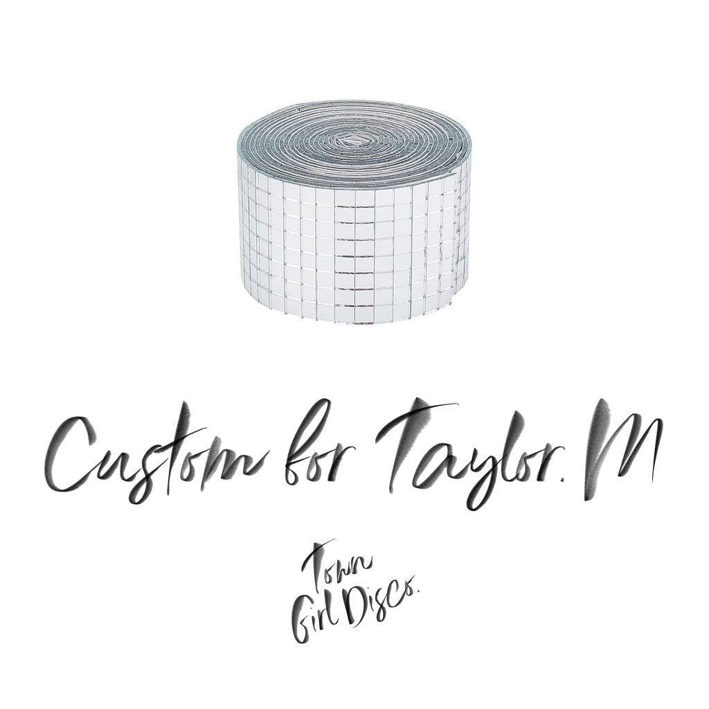 CUSTOM ORDER FOR TAYLOR M. Deposit